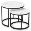 Mebel Elite Набор столиков Dafne «Белый мрамор», ME.DAFNE/BM/CZ/L - Home Club