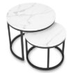 Mebel Elite Набор столиков Dafne «Белый мрамор», ME.DAFNE/BM/CZ/L - Home Club, изображение 4
