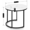 Mebel Elite Набор столиков Dafne «Белый мрамор», ME.DAFNE/BM/CZ/L - Home Club, изображение 6
