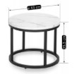 Mebel Elite Набор столиков Dafne «Белый мрамор», ME.DAFNE/BM/CZ/L - Home Club, изображение 7