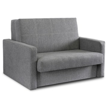 Mebel Elite Двухместное кресло-кровать Milan 2, серого цвета, PPHUE.MAJA2/POLARIS19/FW - Home Club