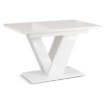 Mebel Elite Стіл Clark, розкладний, 120–160 см, білий глянцевий, PM.DUBAJ/B/PL/S - Home Club, Зображення 3
