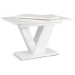 Mebel Elite Стіл Clark, розкладний, 120–160 см, білий глянцевий, PM.DUBAJ/B/PL/S - Home Club, Зображення 4