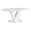 Mebel Elite Стіл Clark, розкладний, 120–160 см, білий глянцевий, PM.DUBAJ/B/PL/S - Home Club, Зображення 5