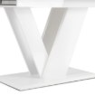 Mebel Elite Стіл Clark, розкладний, 120–160 см, білий глянцевий, PM.DUBAJ/B/PL/S - Home Club, Зображення 8