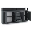 Mebel Elite Комод Blago 190 см, антрацит, W.LUNA/ANT/KOM4D4S - Home Club, изображение 3