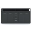 Mebel Elite Комод Blago 190 см, антрацит, W.LUNA/ANT/KOM4D4S - Home Club, изображение 4