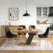 Mebel Elite Стіл Clark, розкладний, 120–160 см, дуб Artisan/чорний, PM.DUBAJ/A/CZ/S - Home Club, Зображення 2