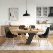 Mebel Elite Стіл Clark, розкладний, 120–160 см, дуб Artisan/чорний, PM.DUBAJ/A/CZ/S - Home Club, Зображення 3