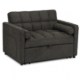 Mebel Elite Раскладной кресло Corra для сна, чёрный, ME.CORRA/CZ/T/SOF - Home Club