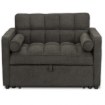 Mebel Elite Раскладной кресло Corra для сна, чёрный, ME.CORRA/CZ/T/SOF - Home Club, изображение 3