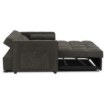 Mebel Elite Раскладной кресло Corra для сна, чёрный, ME.CORRA/CZ/T/SOF - Home Club, изображение 4
