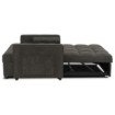 Mebel Elite Раскладной кресло Corra для сна, чёрный, ME.CORRA/CZ/T/SOF - Home Club, изображение 5