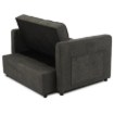 Mebel Elite Раскладной кресло Corra для сна, чёрный, ME.CORRA/CZ/T/SOF - Home Club, изображение 9