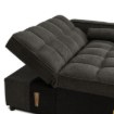 Mebel Elite Раскладной кресло Corra для сна, чёрный, ME.CORRA/CZ/T/SOF - Home Club, изображение 11