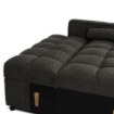 Mebel Elite Раскладной кресло Corra для сна, чёрный, ME.CORRA/CZ/T/SOF - Home Club, изображение 12