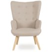 Mebel Elite Кресло Lozano 2 с подставкой для ног, бежевое, ME.LOZANO2/BZ/DK/T/FW - Home Club, изображение 5