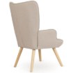 Mebel Elite Кресло Lozano 2 с подставкой для ног, бежевое, ME.LOZANO2/BZ/DK/T/FW - Home Club, изображение 6