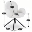 Mebel Elite Вращающееся кресло Musso, серое, с букле, ME.MUSSO/P/CZ/TB/K - Home Club, изображение 9