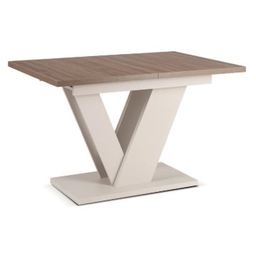 Mebel Elite Стол Clark, раскладной, 120–160 см, орех/кашмир, PM.DUBAJ/O/KASZ/S - Home Club
