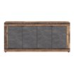 Mebel Elite Комод Blago 180 см, темный дуб/графит, W.LUNEA/OSD/MA/KOM4D - Home Club, изображение 4