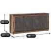 Mebel Elite Комод Blago 180 см, темный дуб/графит, W.LUNEA/OSD/MA/KOM4D - Home Club, изображение 6