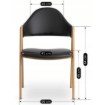 Mebel Elite Стул Willy, чёрный, из экокожи, ME.WILLY/CZ/E/K - Home Club, изображение 9