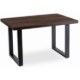 Mebel Elite Стол Tomas, раскладной, 130–230 см, орех/чёрный, ME.TOMAS/O/S - Home Club