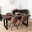 Mebel Elite Стіл Tomas, розкладний, 130–230 см, горіх/чорний, ME.TOMAS/O/S - Home Club, Зображення 4