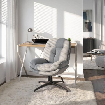 Mebel Elite Вращающееся кресло для отдыха Mesa, серого цвета, ME.MESA/P/CZ/T/FW - Home Club