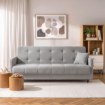 Mebel Elite Раскладной диван Tivoli, серый, с тканью «букле», PPHUE.MATTEO/QUELLE83/WER - Home Club, изображение 2