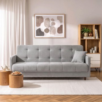 Mebel Elite Раскладной диван Tivoli, серый, с тканью «букле», PPHUE.MATTEO/QUELLE83/WER - Home Club