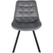Mebel Elite Стілець Rick сірий велюровий, ME.RICK/P/V/K - Home Club, Зображення 3