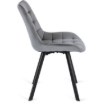 Mebel Elite Стілець Rick сірий велюровий, ME.RICK/P/V/K - Home Club, Зображення 4