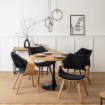 Mebel Elite Стілець Luise з велюру, чорний, з гнутої фанери, ME.LUISE/CZ/DZ/V/DG/K - Home Club, Зображення 2