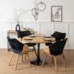 Mebel Elite Стілець Luise з велюру, чорний, з гнутої фанери, ME.LUISE/CZ/DZ/V/DG/K - Home Club, Зображення 3