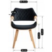 Mebel Elite Стілець Luise з велюру, чорний, з гнутої фанери, ME.LUISE/CZ/DZ/V/DG/K - Home Club, Зображення 9