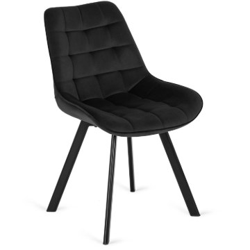 Mebel Elite Стул Rick, черный, велюровый, ME.RICK/CZ/V/K - Home Club