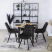 Mebel Elite Стілець Rick, чорний, велюровий, ME.RICK/CZ/V/K - Home Club, Зображення 3