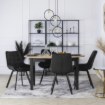Mebel Elite Стілець Rick, чорний, велюровий, ME.RICK/CZ/V/K - Home Club, Зображення 6
