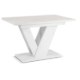 Mebel Elite Стіл Clark, розкладний, 120–160 см, білий мармур, PM.DUBAJ/BM/S - Home Club