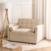 Mebel Elite Раскладной кресло-кровать Corra для сна, бежевого цвета, ME.CORRA/BZ/T/SOF - Home Club, изображение 2