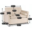 Mebel Elite Раскладной кресло-кровать Corra для сна, бежевого цвета, ME.CORRA/BZ/T/SOF - Home Club, изображение 9