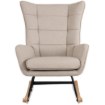 Mebel Elite Крісло-гойдалка Jackson, бежеве/дуб, тканина, ME.JACKSON/BZ/D/T/FW - Home Club, Зображення 3