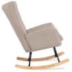 Mebel Elite Крісло-гойдалка Jackson, бежеве/дуб, тканина, ME.JACKSON/BZ/D/T/FW - Home Club, Зображення 5
