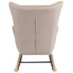 Mebel Elite Крісло-гойдалка Jackson, бежеве/дуб, тканина, ME.JACKSON/BZ/D/T/FW - Home Club, Зображення 6