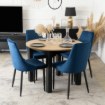 Mebel Elite Стул Bari, темно-синий, велюровый, ME.BARI/GR/V/K - Home Club, изображение 4