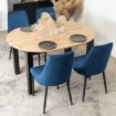 Mebel Elite Стул Bari, темно-синий, велюровый, ME.BARI/GR/V/K - Home Club, изображение 7