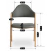 Mebel Elite Стул Willy, серый, экокожа, ME.WILLY/P/E/K - Home Club, изображение 5