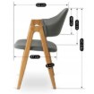 Mebel Elite Стул Willy, серый, экокожа, ME.WILLY/P/E/K - Home Club, изображение 6